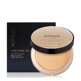 Isa Knox Cover Supreme Rich Essence Two Way Pact 11g No. 21 Light Beige / 이자녹스 커버 수프림 리치에센스 투웨이 팩트 11g 21호 라이트베이지