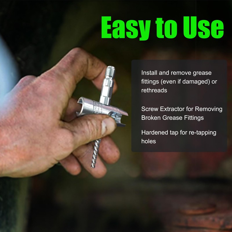 Grease Zerk Cleaner Tool, Grease Fitting Cleaning Tool Zerk Grease