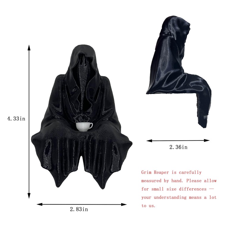 Grim Reaper Witch Statue Bookshelf Decor – Suriel Horror Figurine