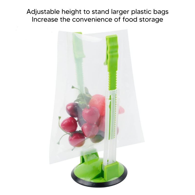 4pcs Adjustable Baggy Rack Stand Plastic Bag Holder Rack Hands