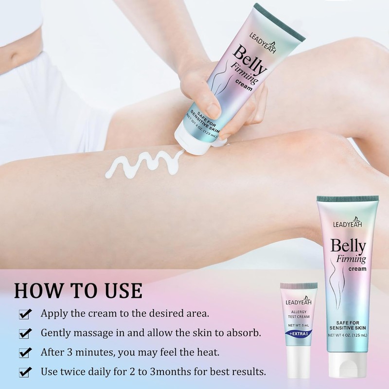 Leadyeah B Flat Belly Firming Cream - Moisturizing, Firming for