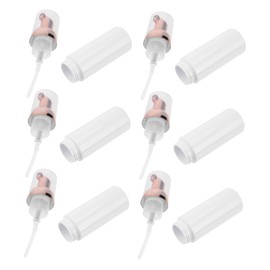 WOONEKY 6pcs Refillable Foaming Makeup Pump Bottles Rose Gold Pump for Shampoo Cleanser and Liquid Soap Portable Travel Containers Pet