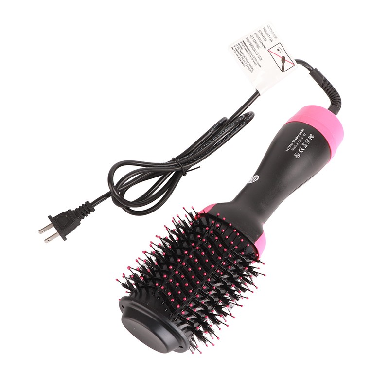 Electric Hair Comb Pink Black Ionic Technology Tourmaline Ceramic 1200w