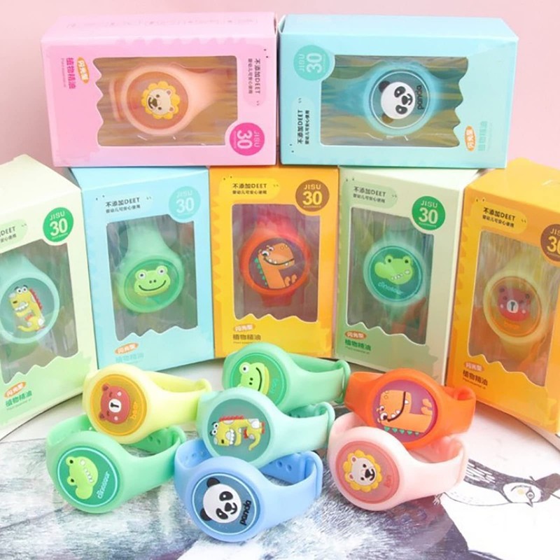 Reloj de Pulsera Repelente para Niños de 8 Piezas, Pulseras