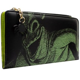 TNBC Oogie Boogie Nightmare Bag of Bugs Boogeyman Purse Clutch Coin Pocket & Card Holder, Green