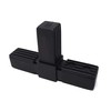 Design61 5 x T-piece connector for square pipes, pipe connectors,