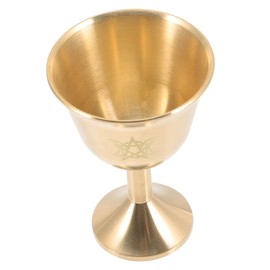Decorative Copper Chalice Goblet for Home Offering Vintage Buddhism Cup Unique Golden Design Perfect Gift for Collectors