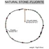 Lightock Simple Choker Necklace for Women Real Stone Healing Crystals