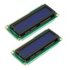 Hailege 2pcs DC3.3V HD44780 1602 16x2 Letters LCD Display Adapter