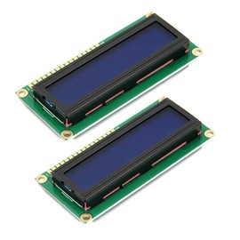 Hailege 2pcs DC3.3V HD44780 1602 16x2 Letters LCD Display Adapter Module Blue Backlight for Arduino UNO R3 MEGA2560 Nano Due Raspberry Pi