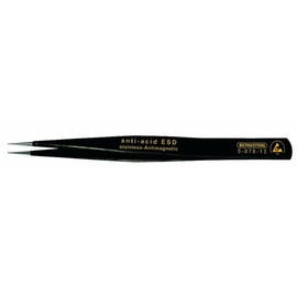 Bernstein 5-078-13 SMD Forceps 130 mm Wide Tapered Chisel-Shaped 1 mm Wide with ESD Coating