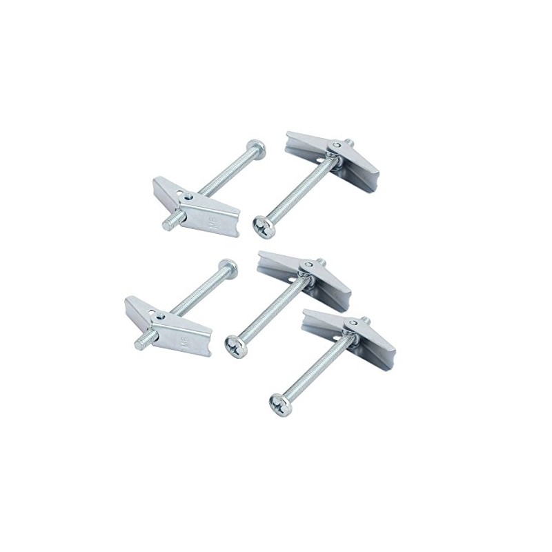 uxcell M6 x 75mm Male Thread Spring Loaded Hollow Wall