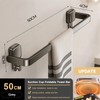 No-Drill Suction Cup Towel Bar for Bathrooms – Folding Aluminum