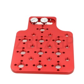 ZBLZGP 3/8 Thread Camera Side Extension Side Plate Kit for ARRI Alexa Mini Mini LF XT LF RED Sony Camera (Red)