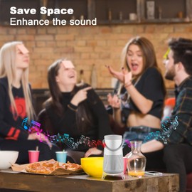 TXEsign Desktop Stand for Bose SoundLink Revolve+ Portable Bluetooth Speaker, Acrylic Table Speaker Stand Holder Desk Display Stand Base Mount Holder (Transparent)