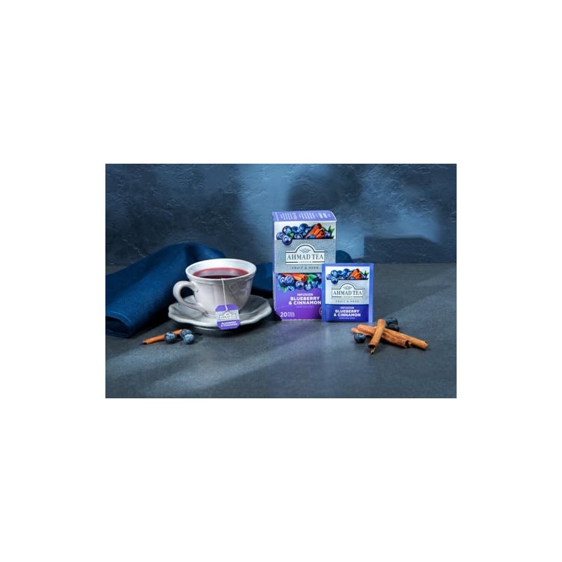 Ahmad Tea Fruit & Herbal Infusions | Blueberry & Cinnamon
