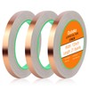 3 Pack Copper Foil Tape (1/2inch X 66 FT) Copper