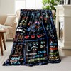Rajahubri Gaming Throw Blanket Gamer Game Controller Blanket Ultra Soft