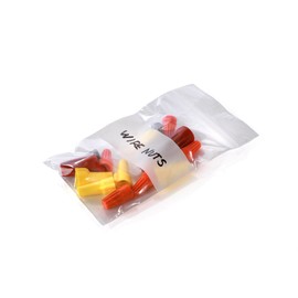 3" x 5" x 2 mil Clear Plastic Reclosable Bags with Zip Top and Writable White Block (Case of 1,000)