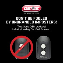 Genie Universal Garage Door Opener Remote, 2 Button, Model ACSCTG-UNIV2, Compatible with LiftMaster, Chamberlain, Genie, Craftsman and More