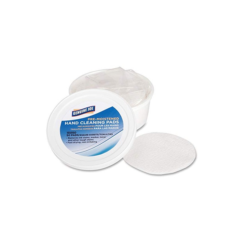 Genuine Joe Pre-moistened Hand Cleaning Pads