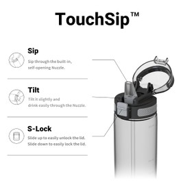 Super Sparrow Children's Tritan Water Bottle, 500 ml, BPA-Free, Ideal Sports Bottle, Straw Drinking Bottle for Sports, Outdoor and Camping, Lightweight, Sustainable