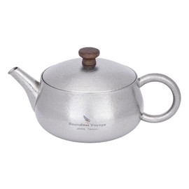 Boundless Voyage Titanium Teapot with Filter Chinese Kung Fu Tea Set Lightweight Travel Portable Tea Kettle with Wide Spout for Loose Leaf Ti3106D-EU