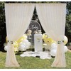 20ft Wedding Arch Draping Fabric,Sheer Backdrop Curtains Draps Decorations for