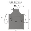 Chef Aprons for Women Men 35x27 Inches Plain Cotton Apron