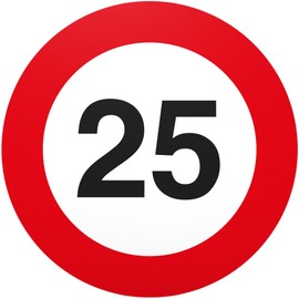 DankeDir! 25th Birthday Sign 20 x 20 cm Gift 25th Birthday Best Friend Girlfriend Gift Idea Birthday Gift 25th Gift 25th Birthday Party