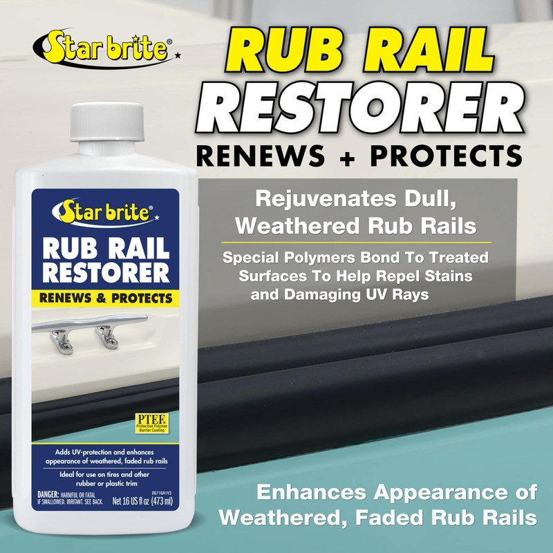 STAR BRITE Rub Rail Restorer & Protectant Spray - Expertly