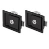 2 Pcs RV Handle Latch Carbon Steel Zinc Alloy Embedded