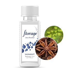 Florage 100 ml Sauna Infusion ANIS FENEL – 50 Years of Experience as a German Fragrance Manufactory, High Yield Infusion for the Sauna, Many Infusion Fragrances, Vegan and No Animal Testing, Also as a