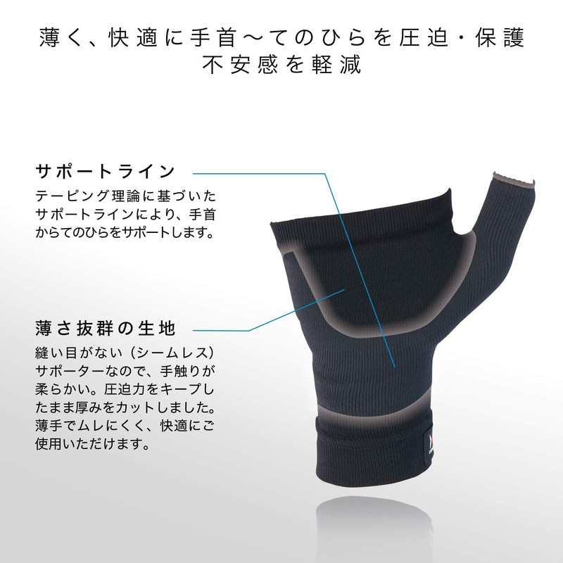 ZAMST 380603 380603 Palm, Thin Supporter, Body Mate for All