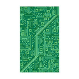 CafePress Green Circuit Board Rectangle Bumper Sticker Car Decal