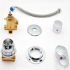 2/3/4/5 Way Split Shower Diverter Valve, Solid Brass Cold &