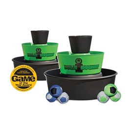 BULZiBUCKET Game by Water Sports - Beach, Tailgate, Camping, Yard, and Pool Games- Indoor/ Outdoor Kids Toys - Pool Accessories Perfect for Family Game Night (Green/Black)