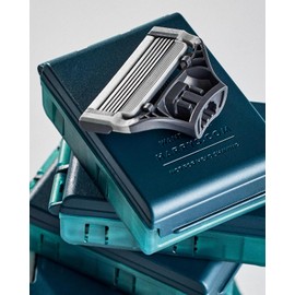 Harry's Original Shaving Kit for Men - 6 Razor Blade Refills, Foaming Shave Gel - German Engineered