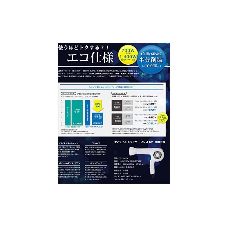 Care Rise Breath GV Dryer TF-1407N