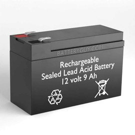 BatteryGuy 12V 9Ah rechargeable Sealed Lead Acid High Rate battery Set of Four