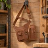 Adjustable Waist Tool Bag – PU Leather Work Belt Pouch