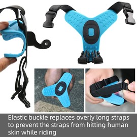 SUREWO Motorcycle Helmet Chin Strap Mount for GoPro Hero 12/11/10/9/8/7/(2018)/6/5 Black, DJI Osmo Action 4/3/2, Insta360 ONE R, AKASO/Campark/YI and More