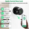 Evanshow Fingerprint Door Lock with Electronic Touchscreen Keypad | Biometric