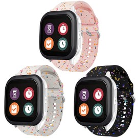 Five Star Online Compatible with Gizmo Watch 3 2 1 Gabb Watch 3e 3 2 1 Sync UP Watch 2 1 Kids Girls Boys,20mm Small Size Watch Bands Recycled Plastic Soft Silicone Strap for Cosmo JrTrack 4 3 2SE 2 1