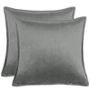 PiccoCasa Decorative Velvet Soft Cushion Covers Pack of 2, Square