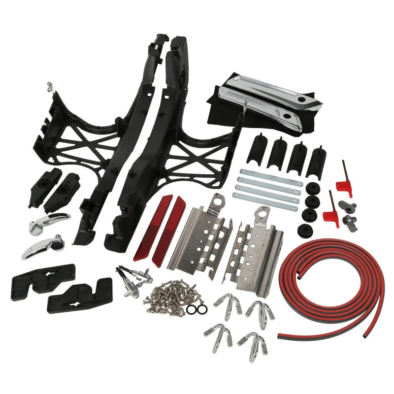 TCMT One Touch Opening Saddlebag Latch Lids Hardware Cover Kit