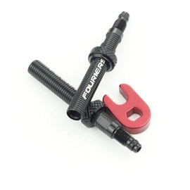 Fouriers Tubeless Presta Valve Extension with Central Nut (Pack of 2) 60mm