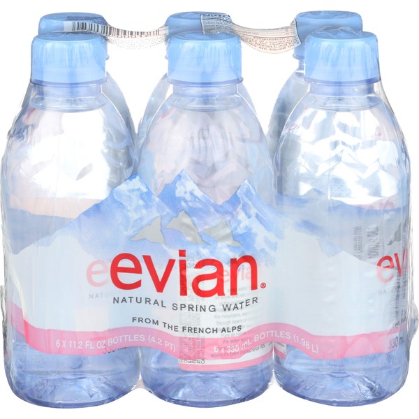 Evian, Water, 6 ct, 11.2 oz each