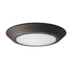 NUVO 62/1163 One Light Flush Mount, 7 pulgadas (diámetro), bronce