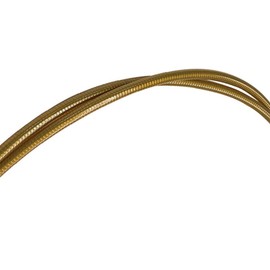 NISSEN Stainless Steel Shift Outer Cable (Soft Type) (Outer Diameter: 0.16 inches (4 mm), Length: 6.6 ft (2 m) [Clear Gold]